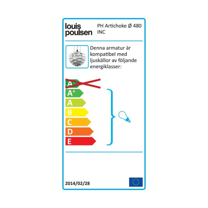 Candeeiro suspenso PH Artichoke Ø48 cm, Preto Louis Poulsen