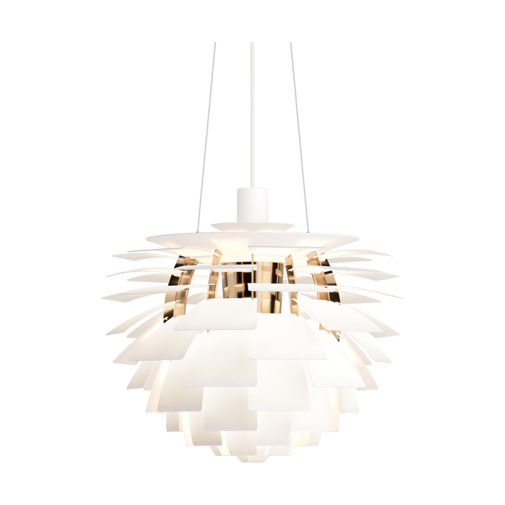 Candeeiro suspenso PH Artichoke Ø48 cm, Soft white-brass metallised Louis Poulsen