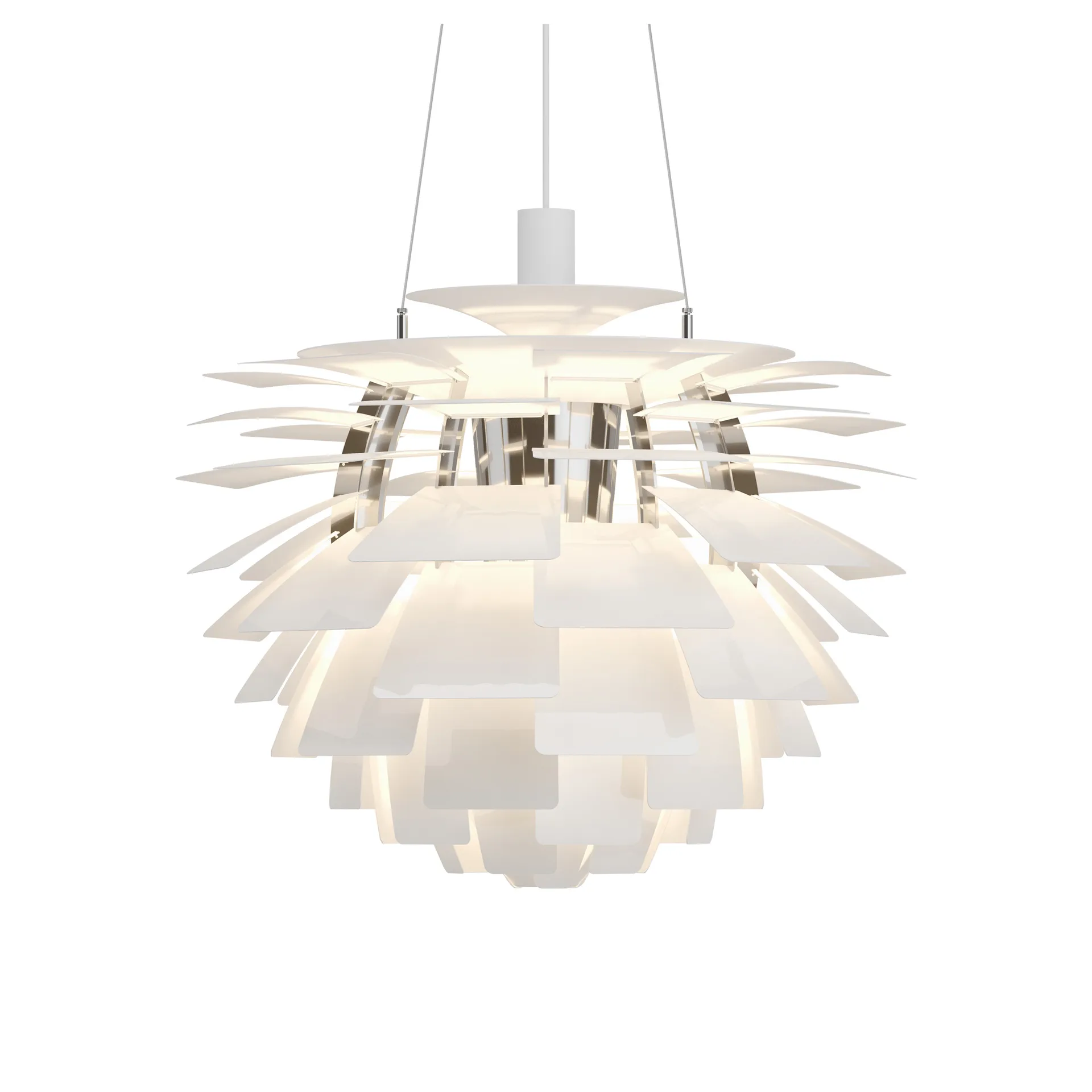 Candeeiro suspenso PH Artichoke Ø60 cm, Branco Louis Poulsen