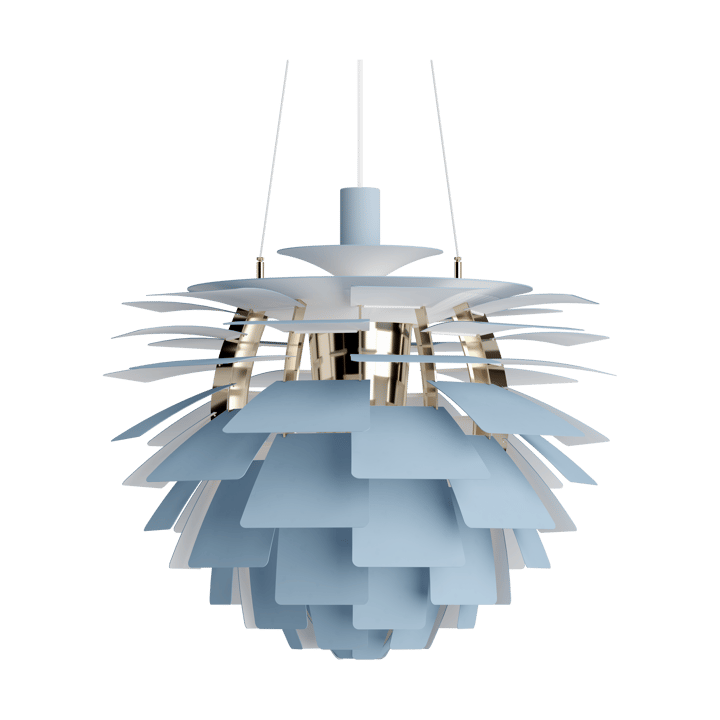 Candeeiro suspenso PH Artichoke Ø60 cm - Dusty blue-brass metallised - Louis Poulsen