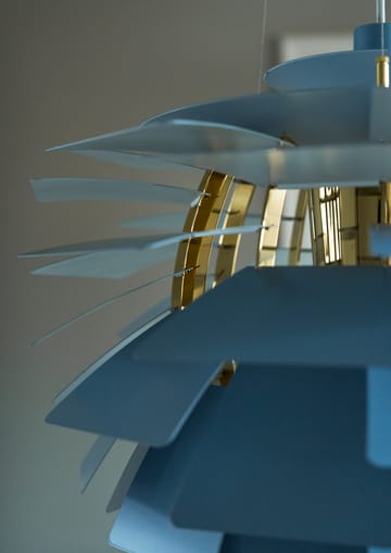 Candeeiro suspenso PH Artichoke Ø60 cm - Dusty blue-brass metallised - Louis Poulsen