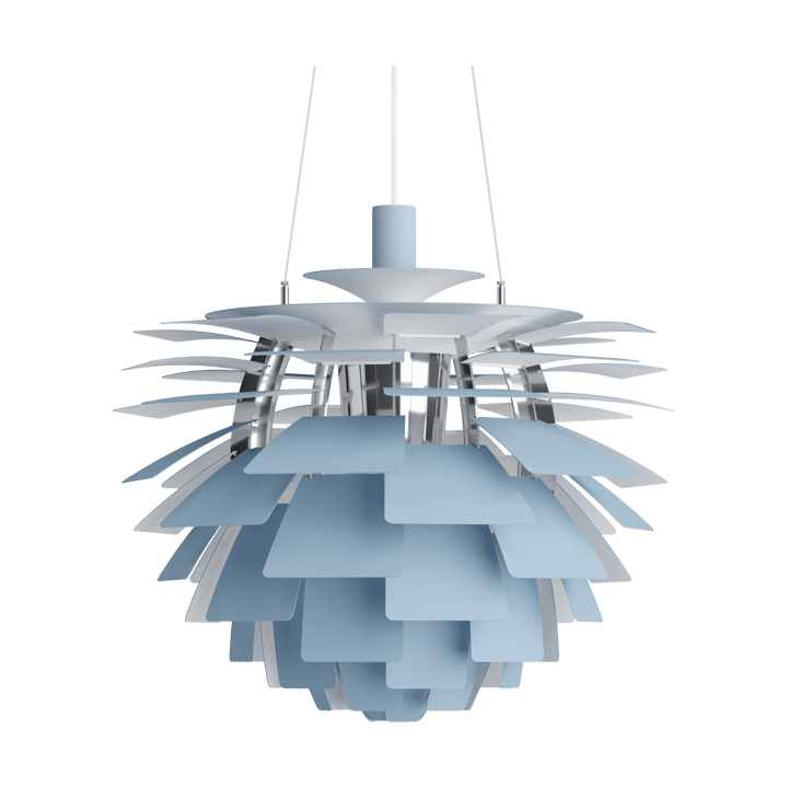 Candeeiro suspenso PH Artichoke Ø60 cm - Dusty blue-high lustre chrome plated - Louis Poulsen