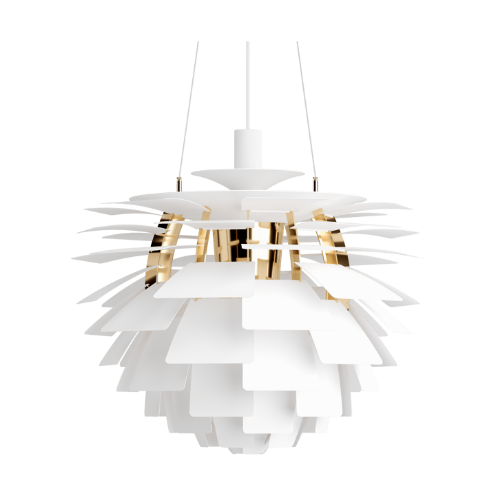 Candeeiro suspenso PH Artichoke Ø60 cm - Soft white-brass metallised - Louis Poulsen