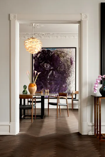 Candeeiro suspenso PH Artichoke LED - Branco, Ø48 cm - Louis Poulsen