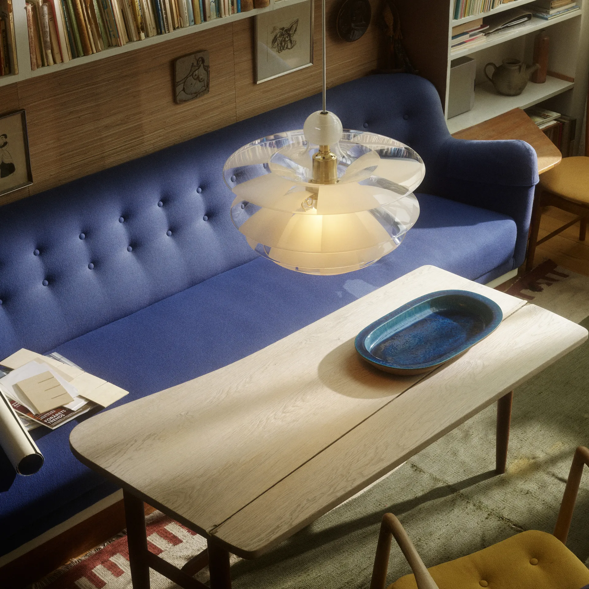 Candeeiro suspenso PH Septima Ø50 cm, Vidro Louis Poulsen