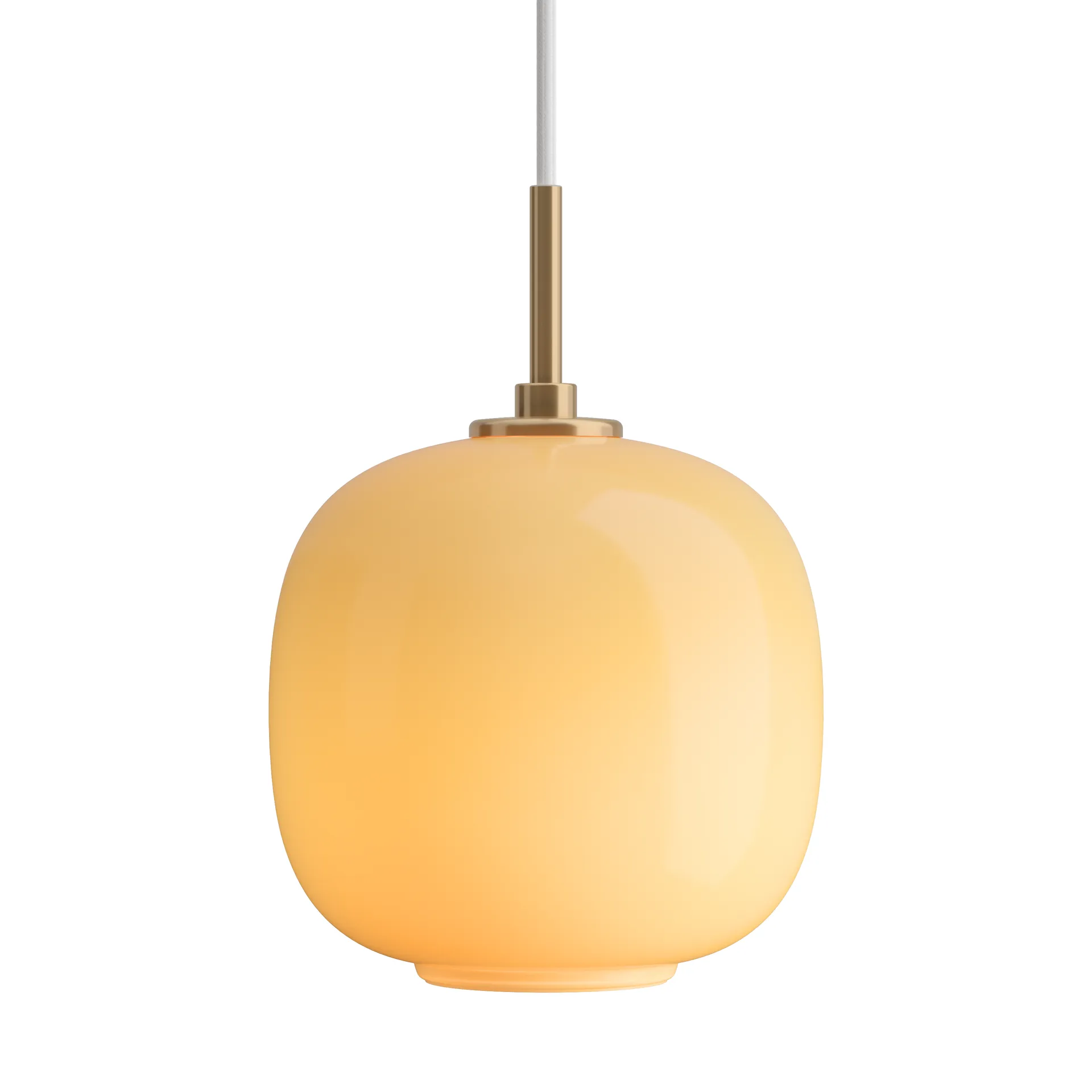 Candeeiro suspenso VL45 Radiohus Ø17,5 cm, Brass-amber glass Louis Poulsen