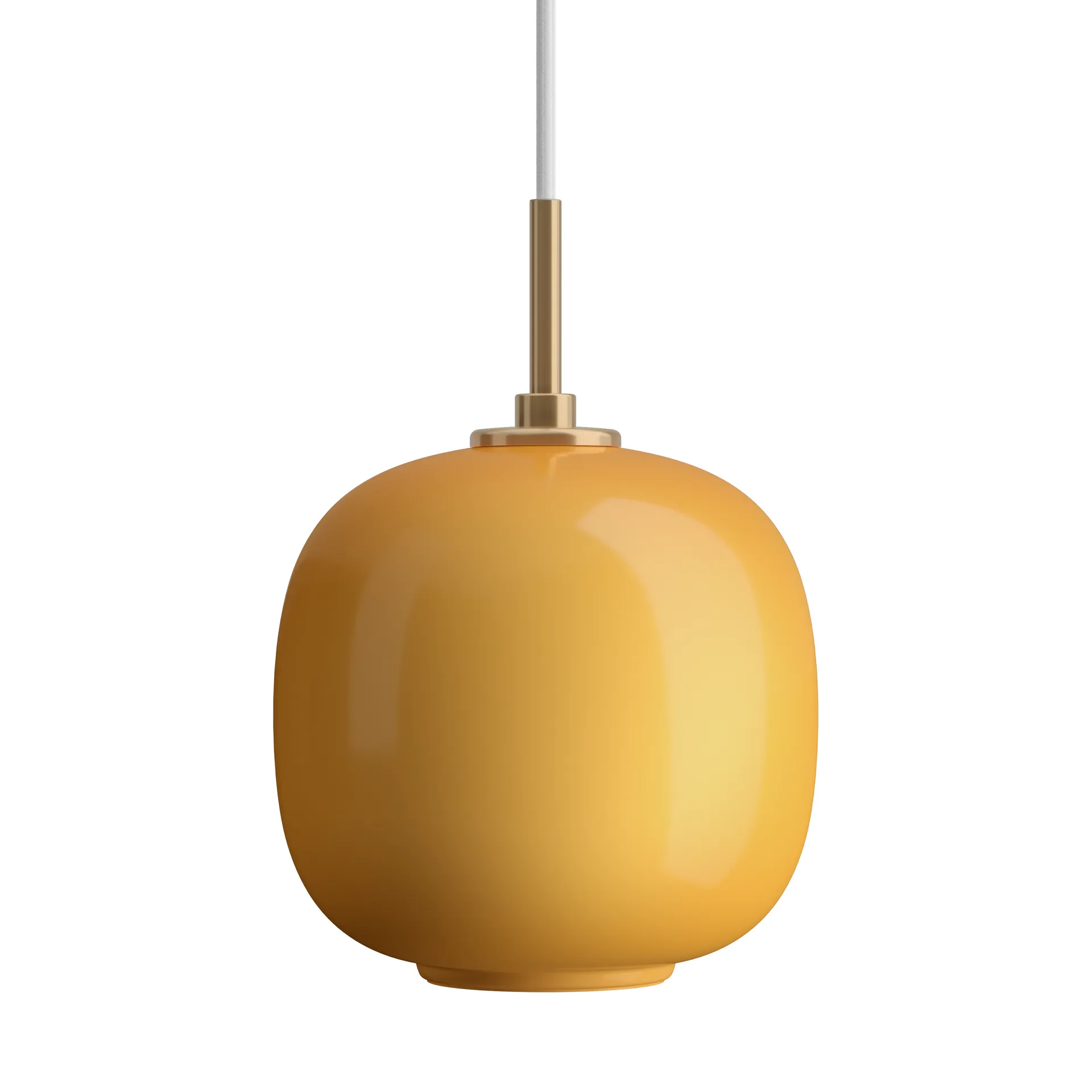 Candeeiro suspenso VL45 Radiohus Ø17,5 cm, Brass-amber glass Louis Poulsen