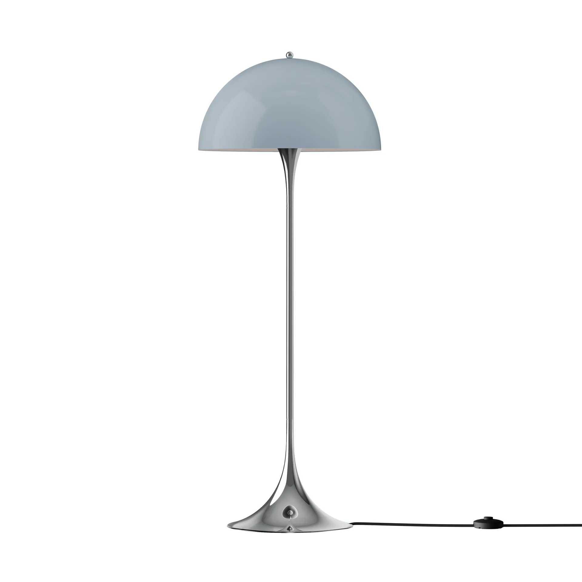 Panthella 500 candeeiro de pé, Original opal azul‑cinzento Louis Poulsen