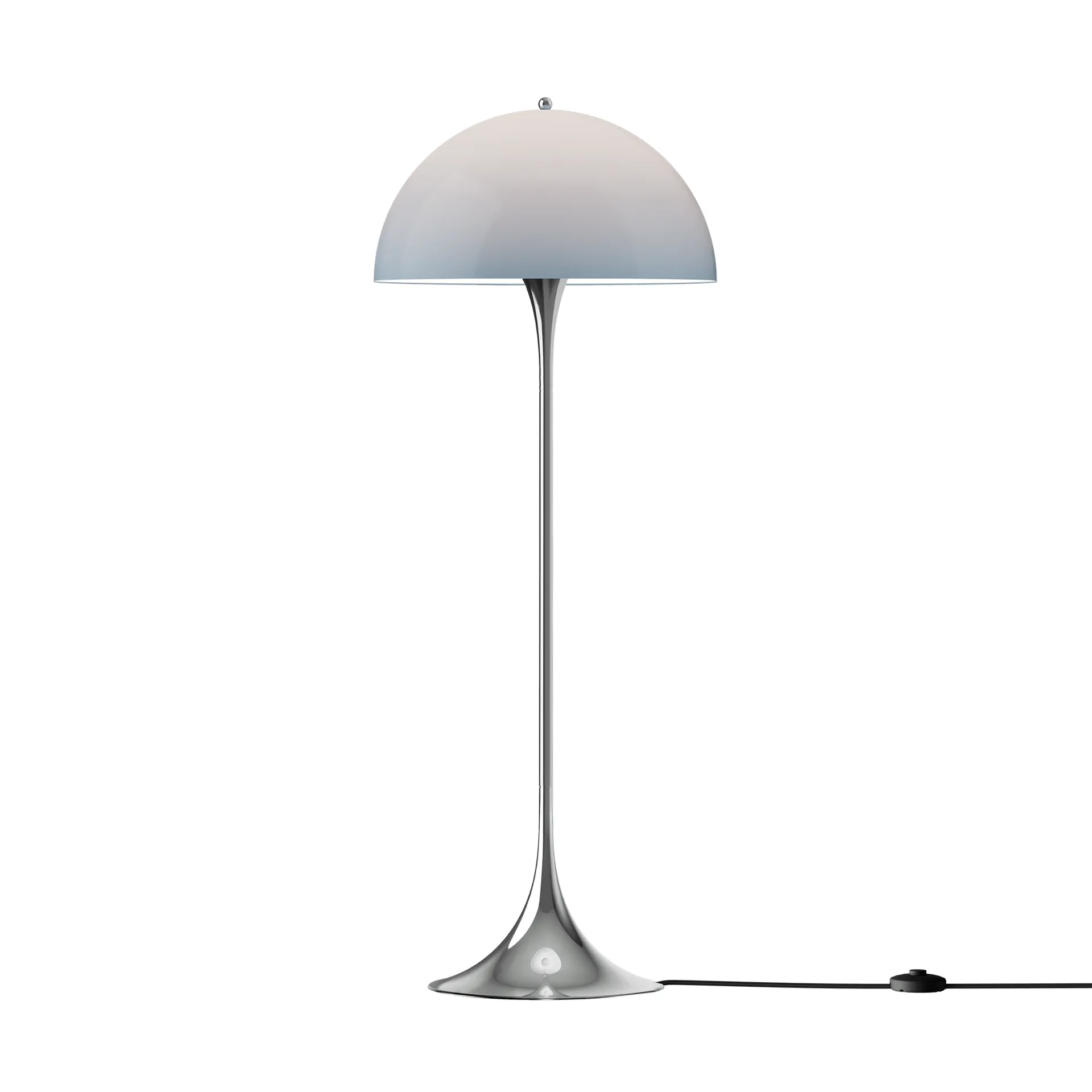 Panthella 500 candeeiro de pé, Original opal azul‑cinzento Louis Poulsen