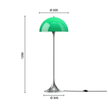 Panthella 500 candeeiro de pé - Original opal green - Louis Poulsen