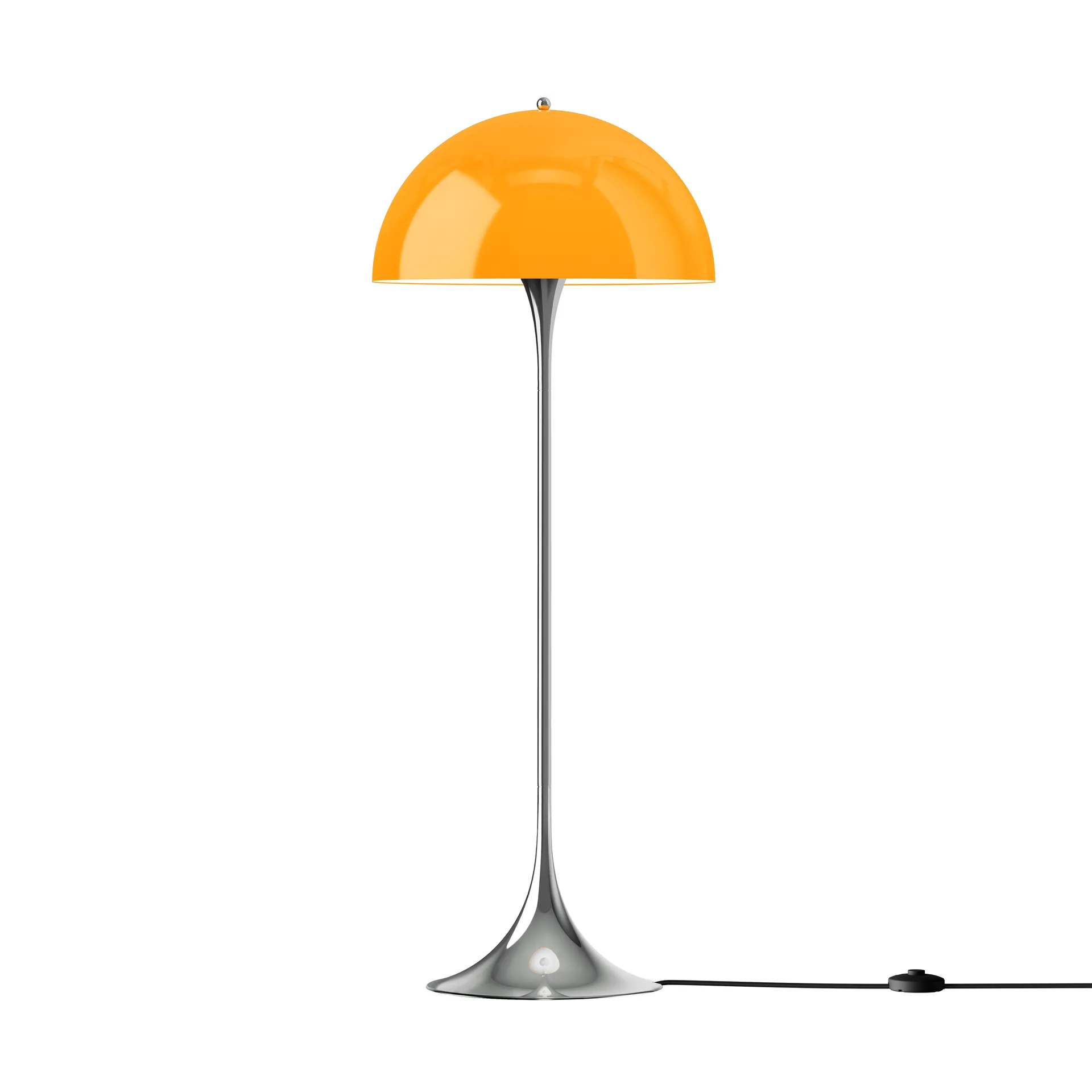 Panthella 500 candeeiro de pé, Original opal laranja Louis Poulsen