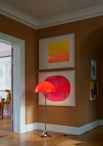 Panthella 500 candeeiro de pé - Original opal red - Louis Poulsen