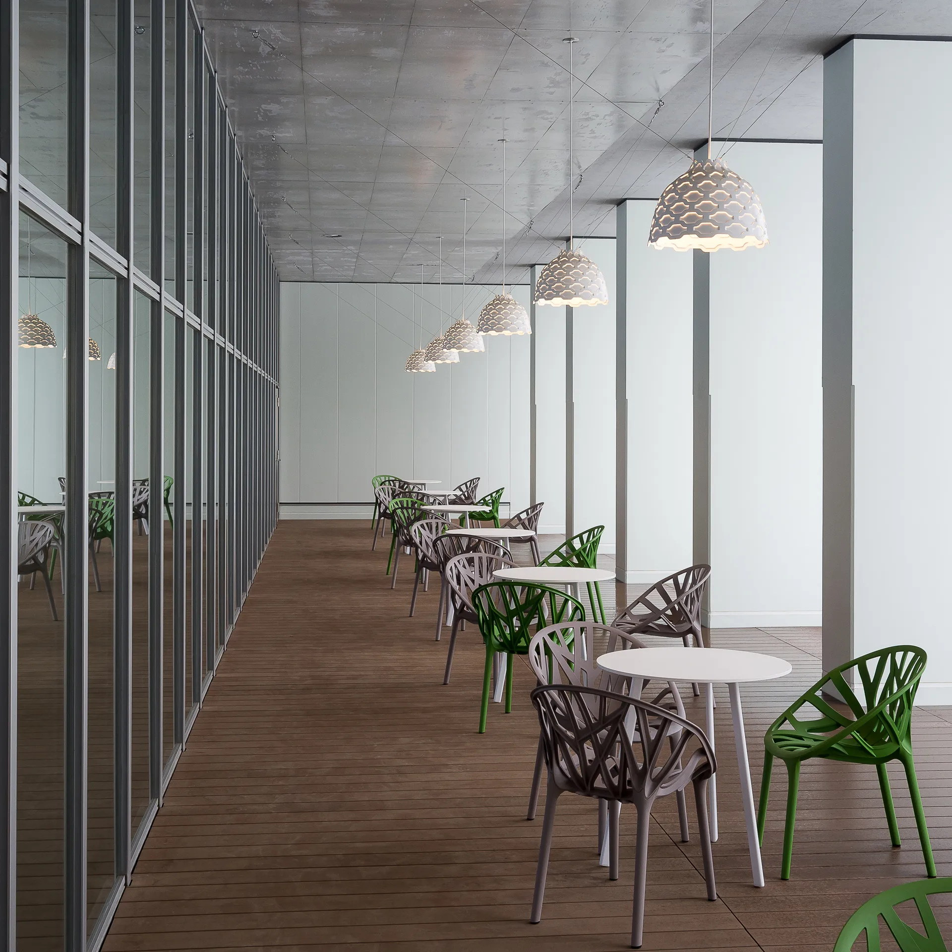 Pêndulo Ø44 cm LC Shutters , Branco Louis Poulsen