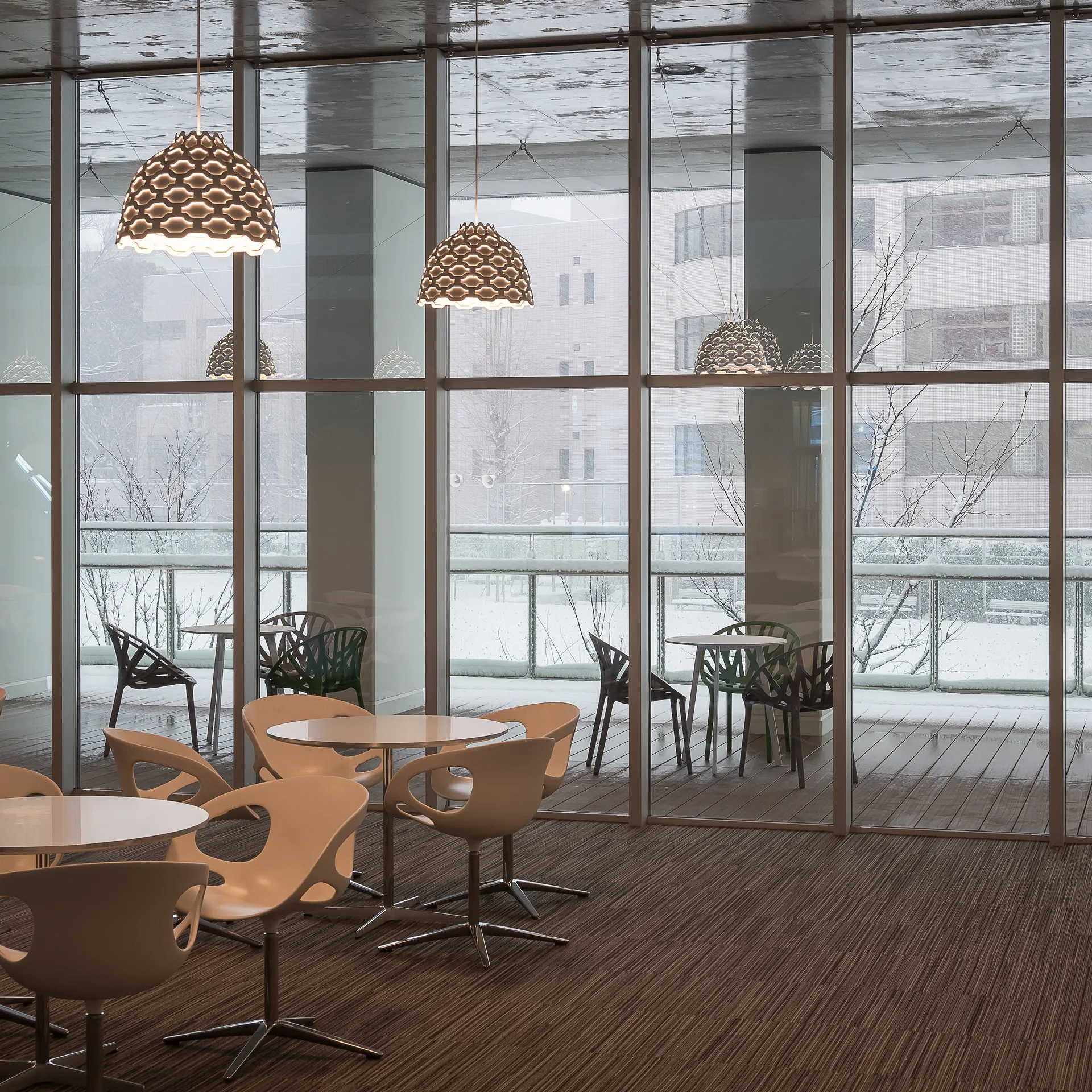 Pêndulo Ø44 cm LC Shutters , Branco Louis Poulsen