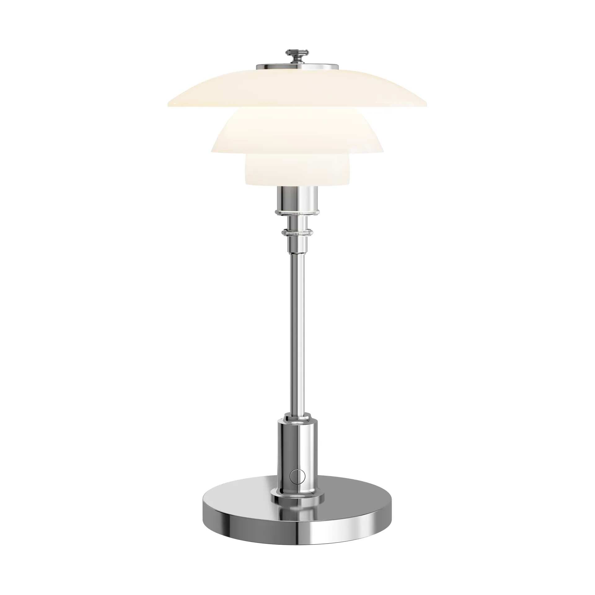 PH 1/1 candeeiro de mesa portátil, Cromado Louis Poulsen