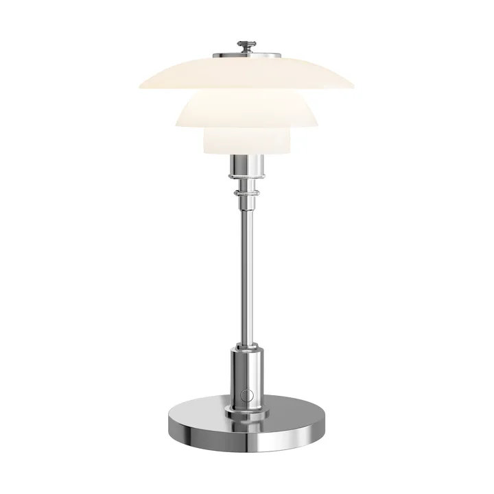 PH 1/1 candeeiro de mesa portátil - Cromado - Louis Poulsen