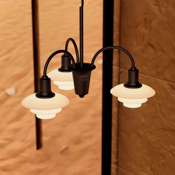 PH 1/1 Chandelier Centenary Edition lustre - Brass-dusty terracotta, 3 braços - Louis Poulsen