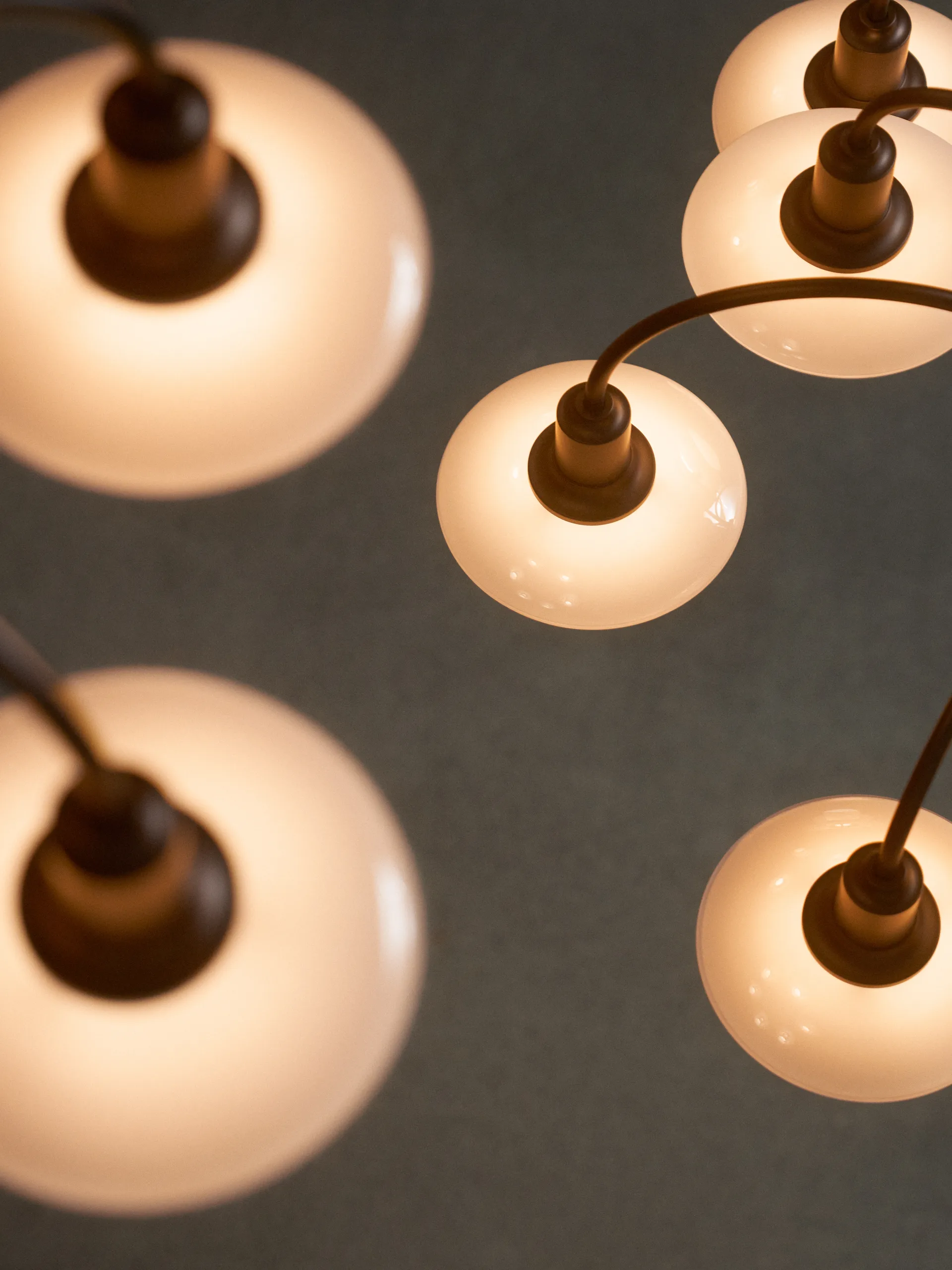 PH 1/1 Chandelier Centenary Edition lustre, Brass-dusty terracotta, 6 braços Louis Poulsen