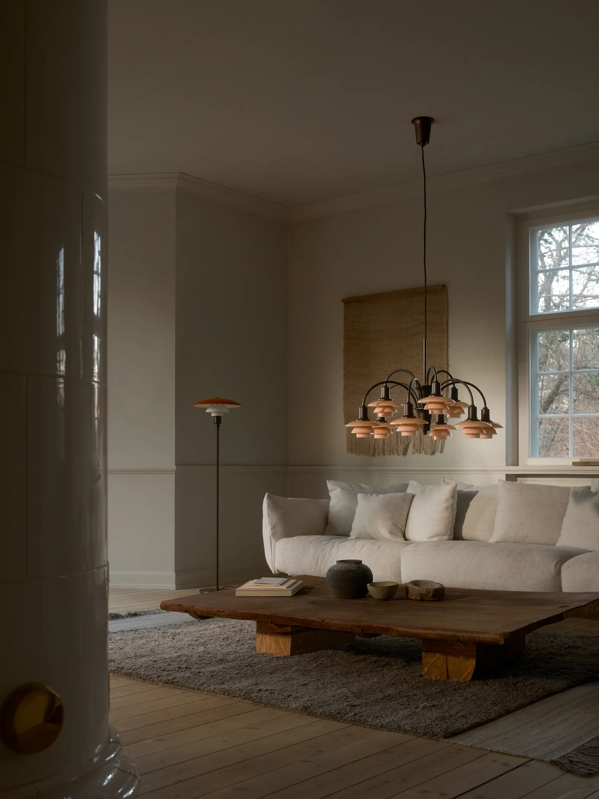 PH 1/1 Chandelier Centenary Edition lustre, Brass-dusty terracotta, 9 braços Louis Poulsen