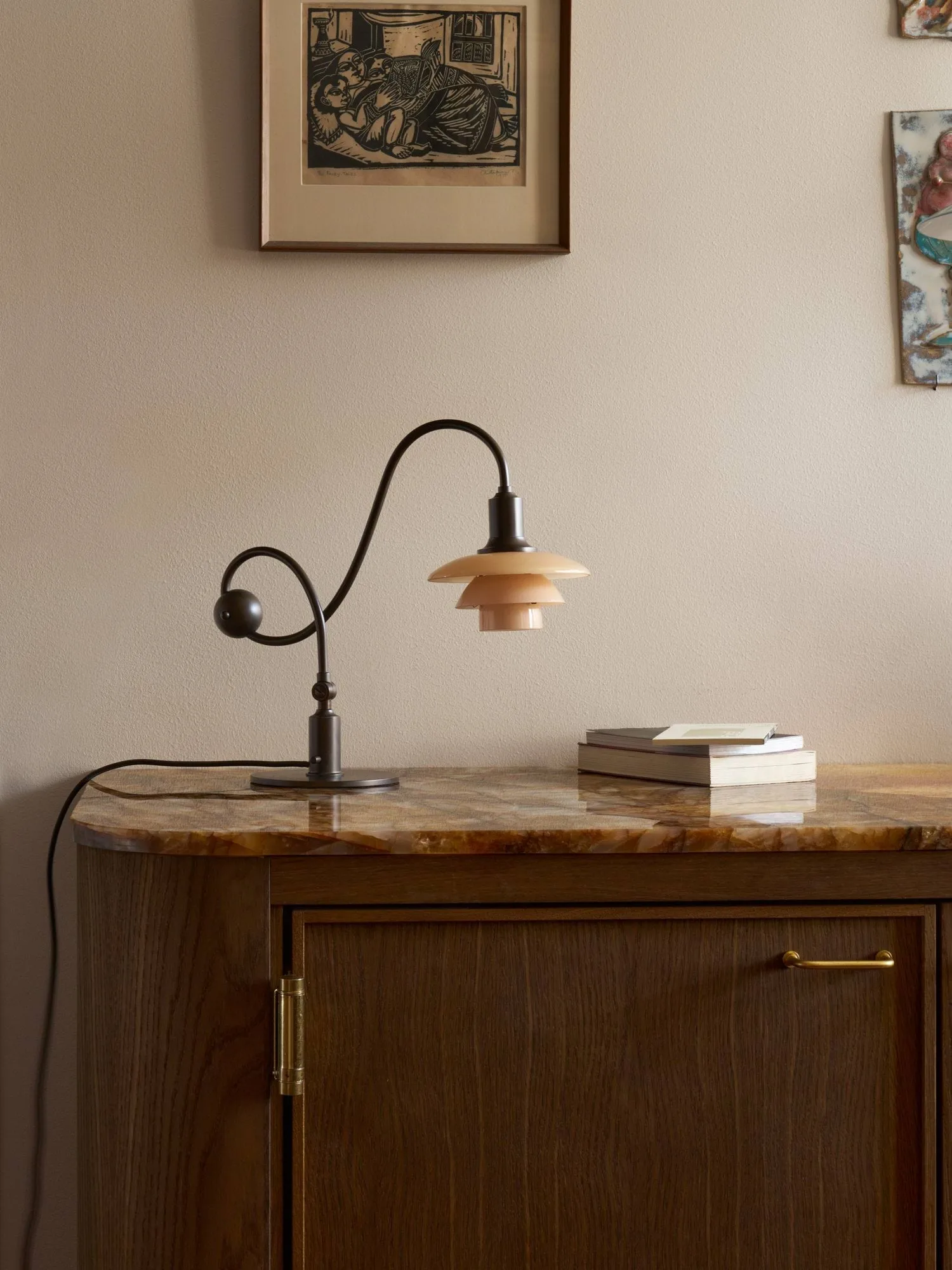 PH 1/1 Piano candeeiro de mesa, Terracota dusty Louis Poulsen
