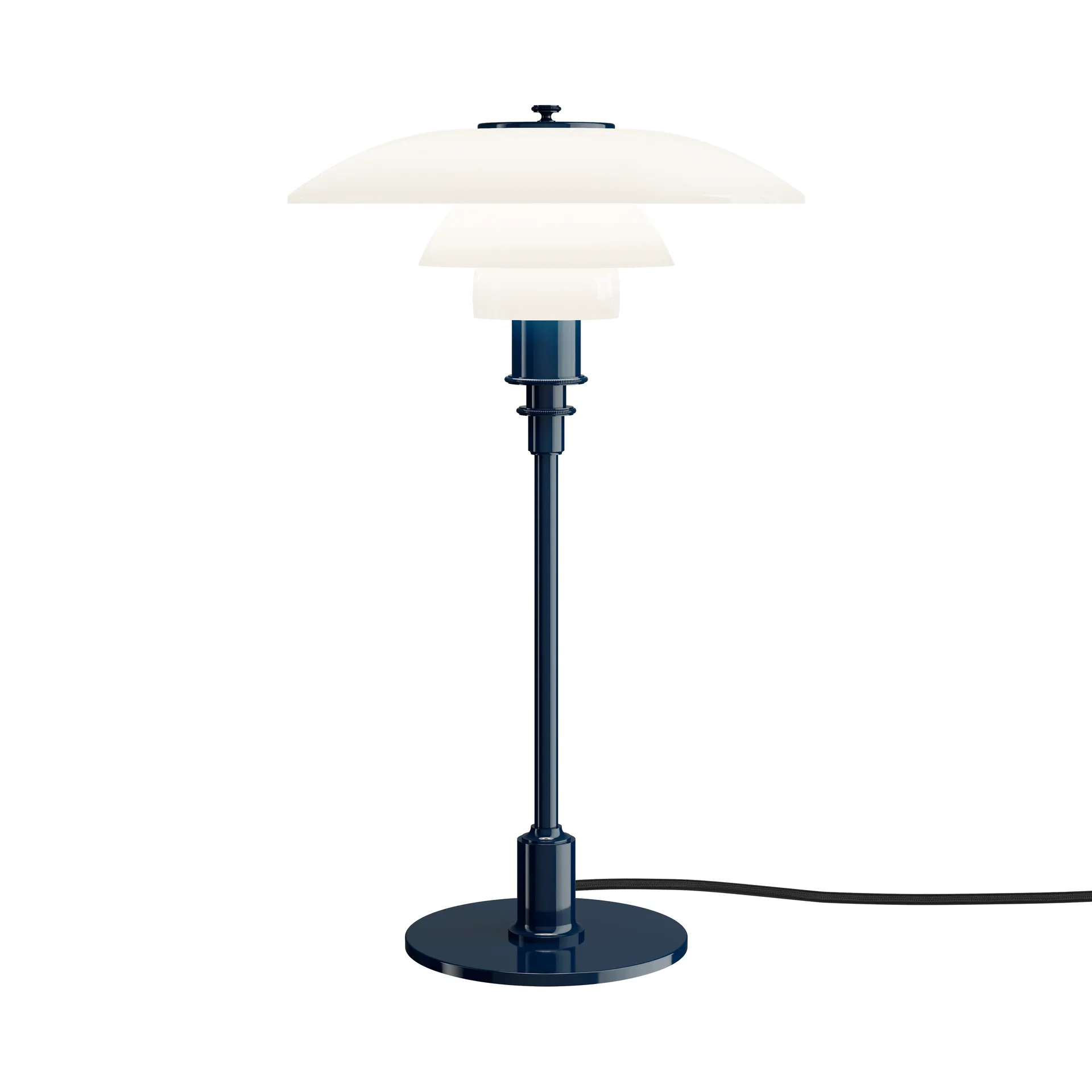 PH 3/2 candeeiro de mesa , Azul profundo glossy Louis Poulsen