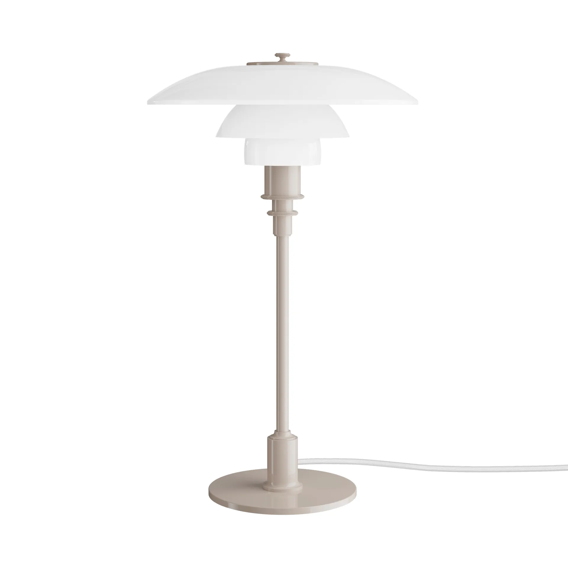 PH 3/2 candeeiro de mesa , Bege glossy Louis Poulsen
