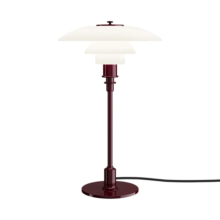 PH 3/2 candeeiro de mesa  - Bordeaux brilhante - Louis Poulsen