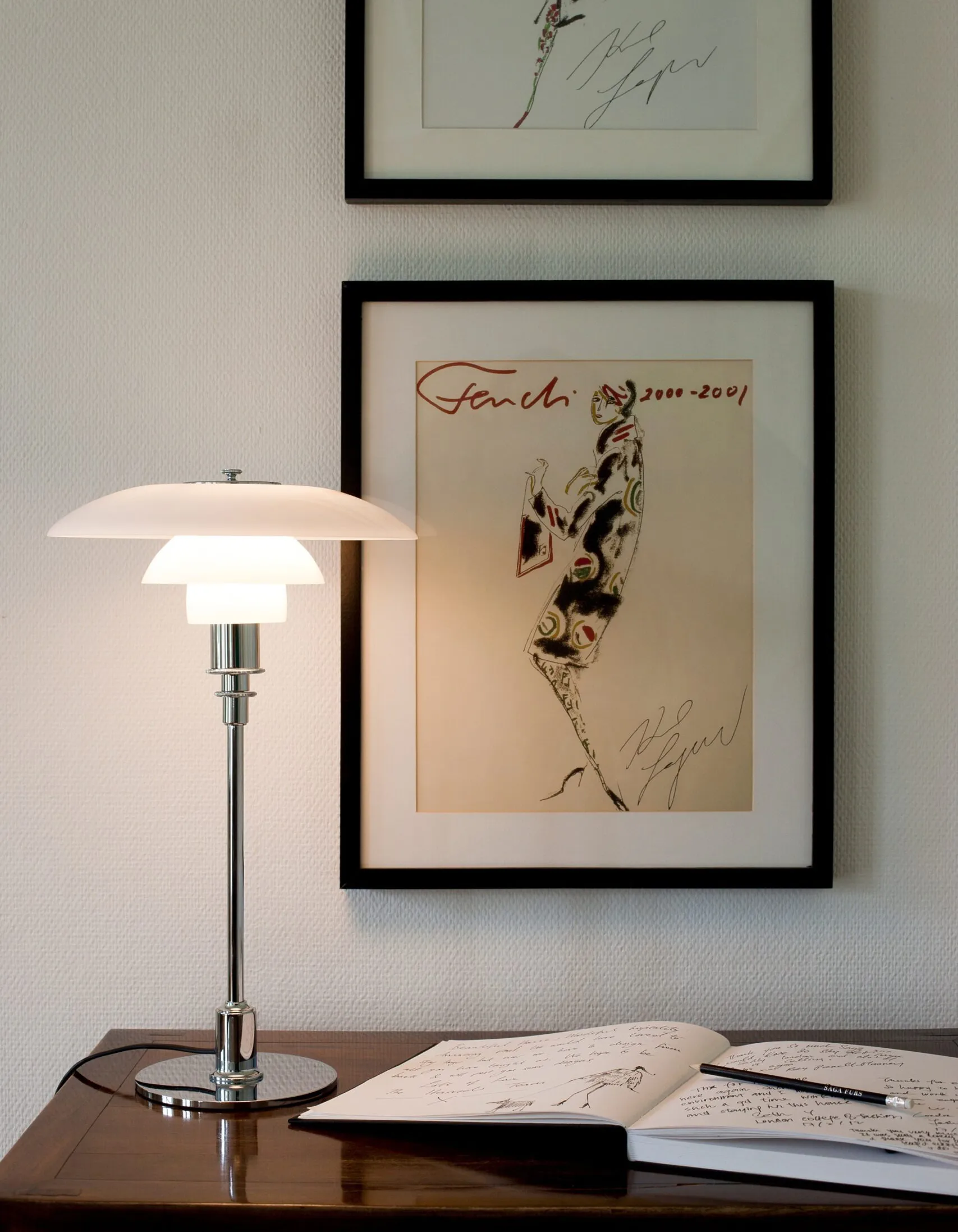 PH 3/2 candeeiro de mesa , Cromado Louis Poulsen