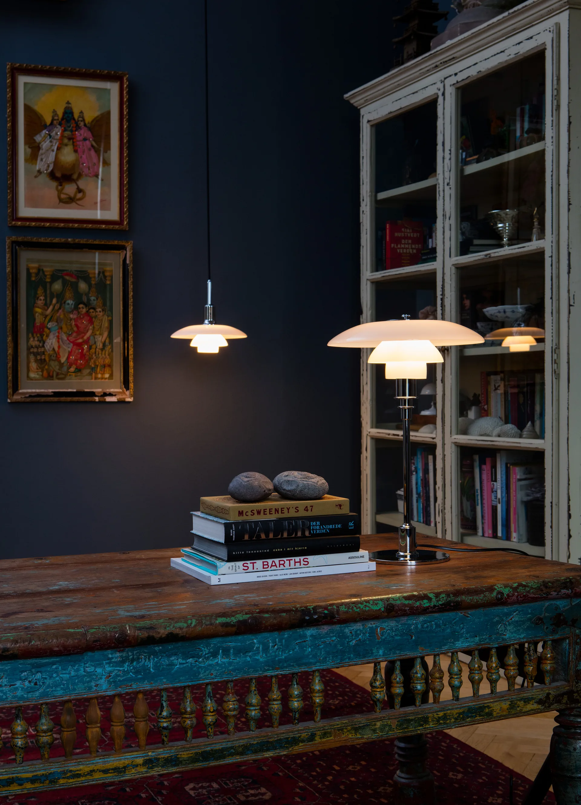 PH 3/2 candeeiro de mesa , Cromado Louis Poulsen