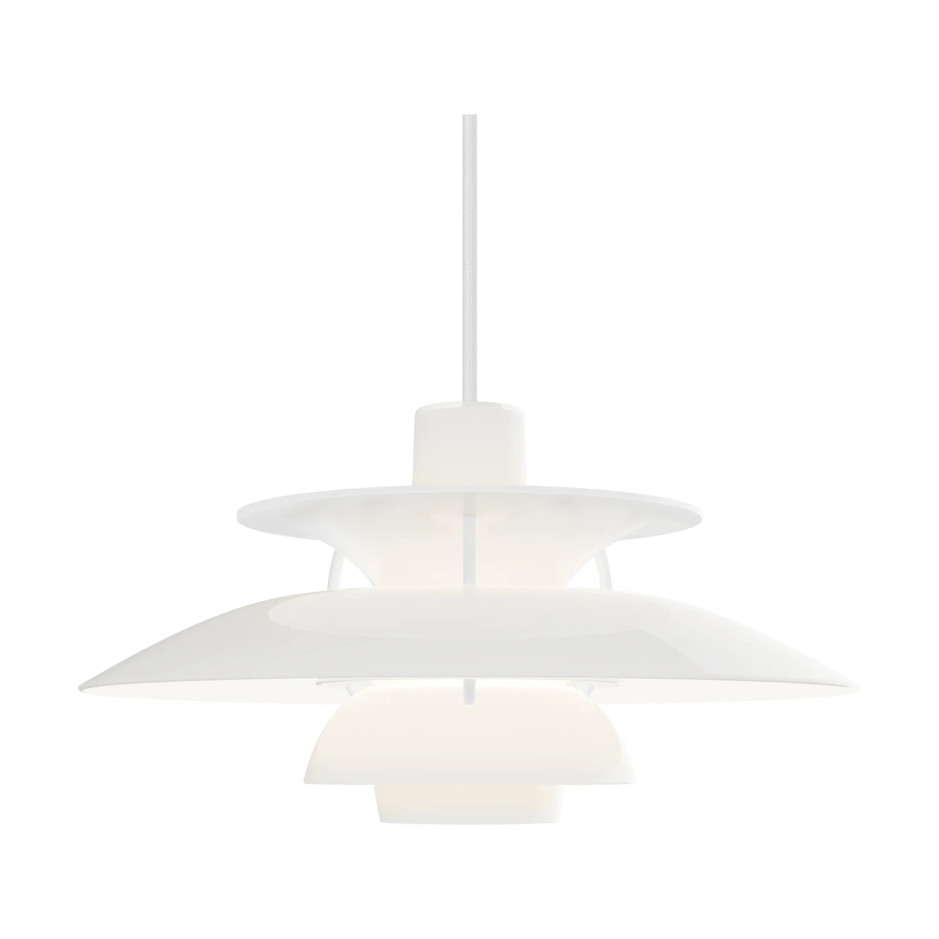 PH 5 candeeiro suspenso Ø32 cm, branco opala Louis Poulsen