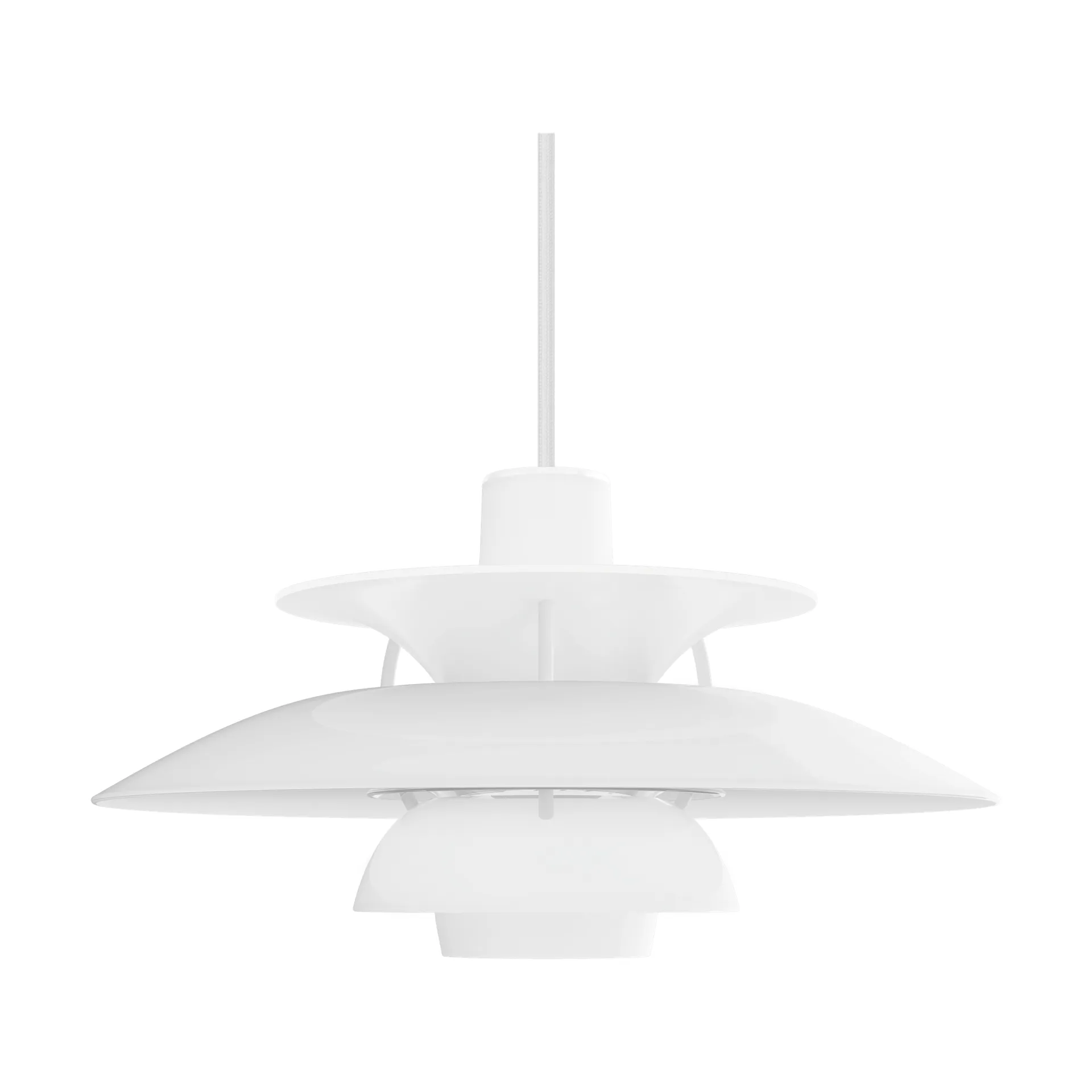 PH 5 candeeiro suspenso Ø32 cm, branco opala Louis Poulsen