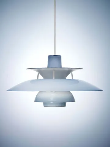 PH 5 candeeiro suspenso Ø32 cm - Opal azul pálido - Louis Poulsen