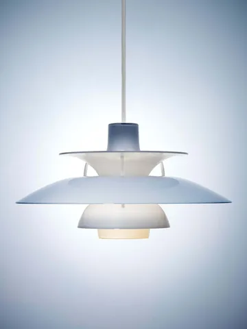 PH 5 candeeiro suspenso Ø32 cm - Opal azul pálido - Louis Poulsen