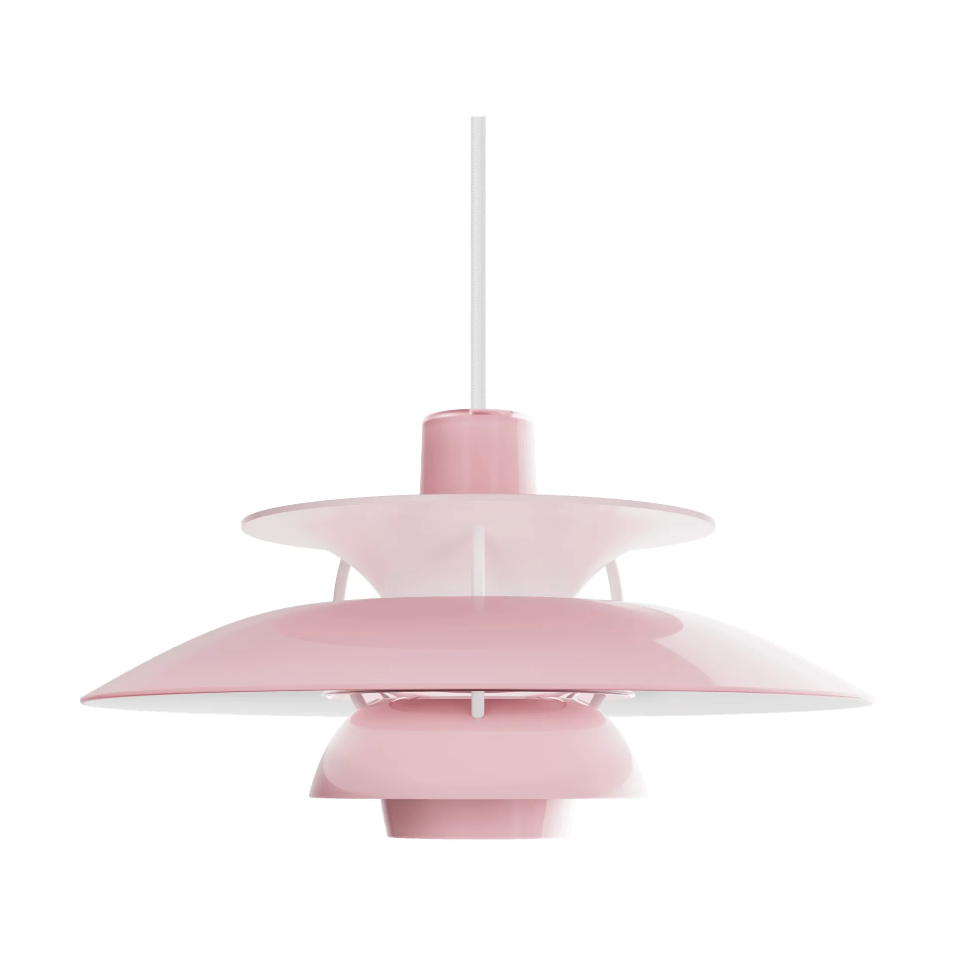 PH 5 candeeiro suspenso Ø32 cm, Opal rosa-pálido Louis Poulsen