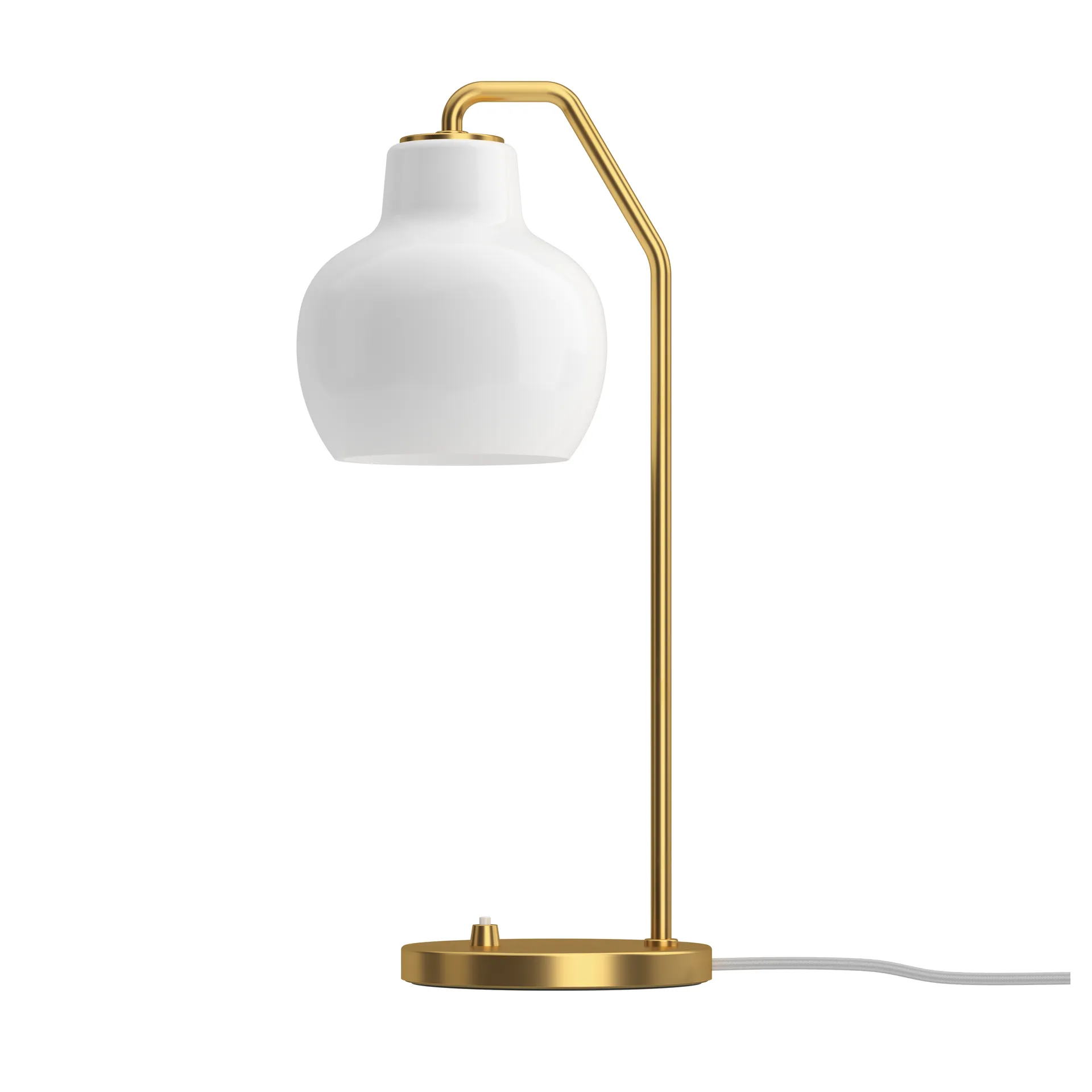 VL Ring Crown candeeiro de mesa Ø15 cm, Latão-vidro opal Louis Poulsen