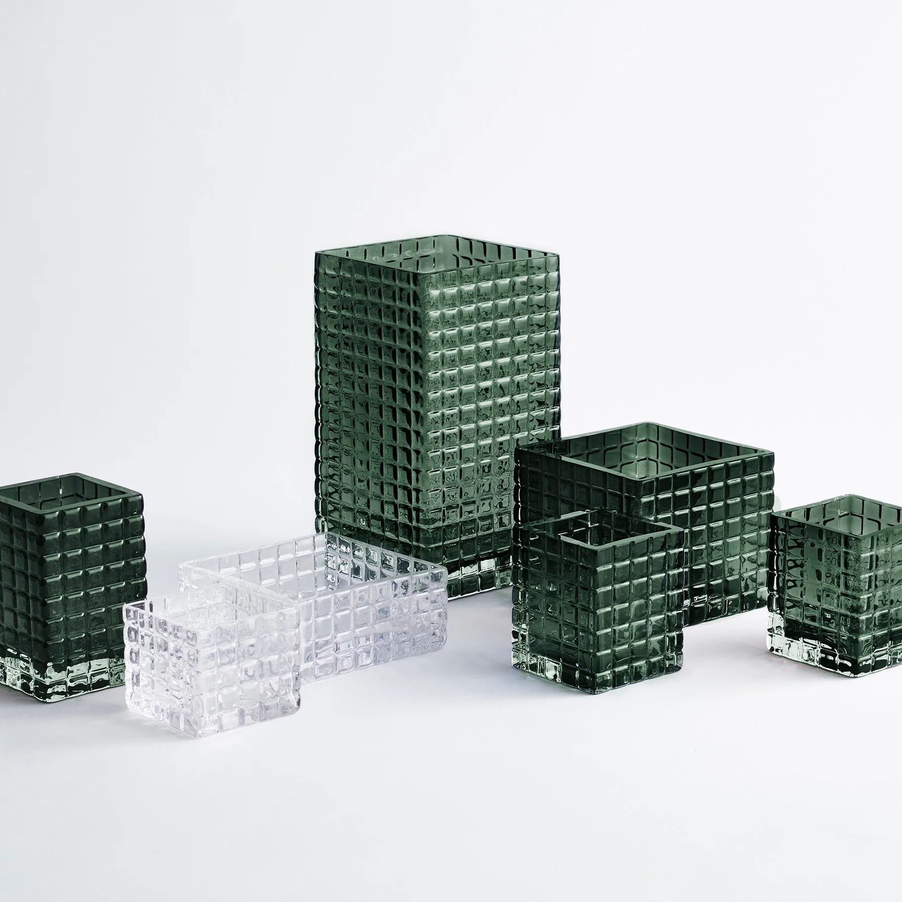 Suporte de velas City lights 1, transparente Louise Roe