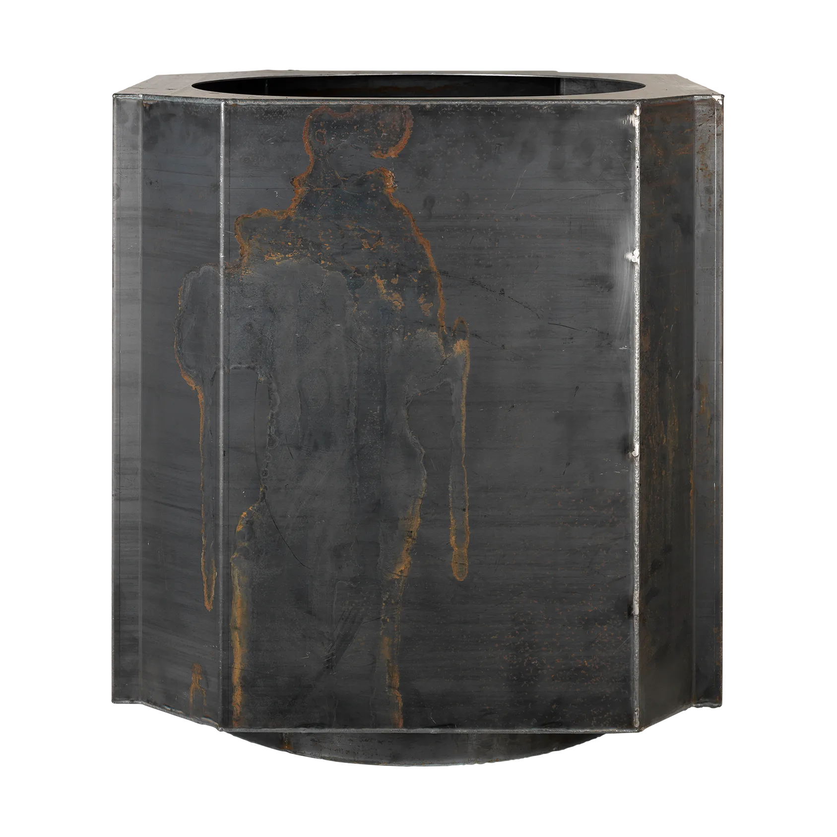 Vaso Funki L 52 cm, Ferro bruto Louise Roe