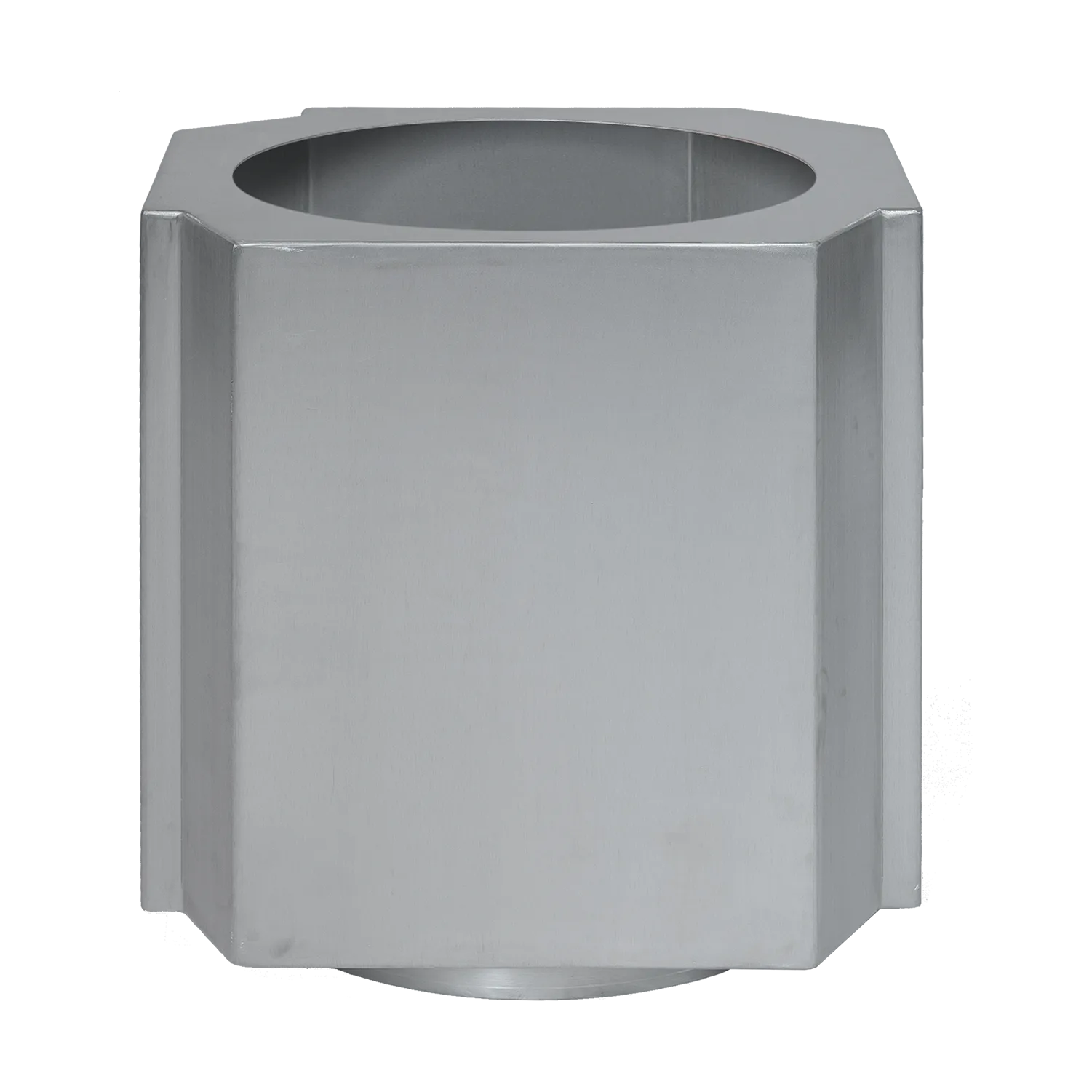 Vaso Funki M 40 cm, Alumínio Escovado Louise Roe