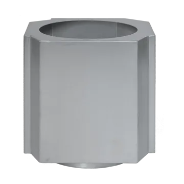 Vaso Funki M 40 cm - Alumínio Escovado - Louise Roe