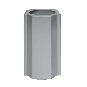 Vaso Funki S 36 cm - Alumínio Escovado - Louise Roe