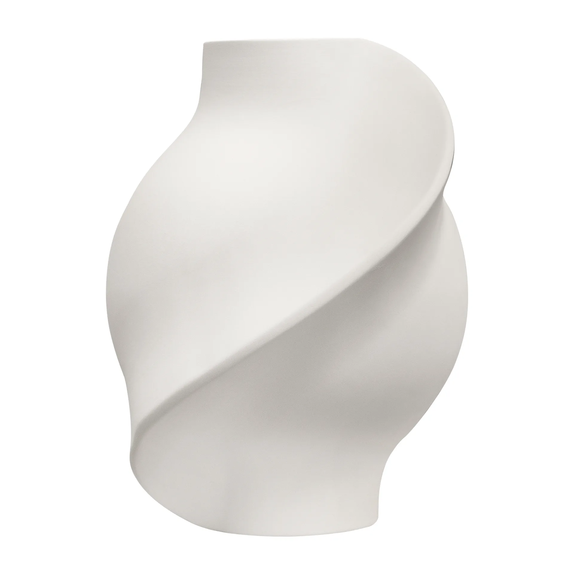 Vaso Pirout 01 22 cm, Raw White Louise Roe