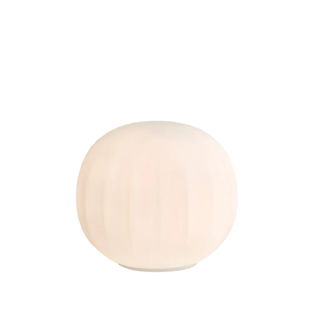 Candeeiro de mesa Lita, ø30 cm, base branca Luceplan