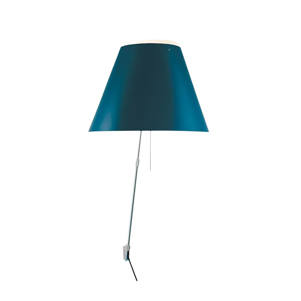 Candeeiro de parede Costanza D13 a, petroleum blue Luceplan