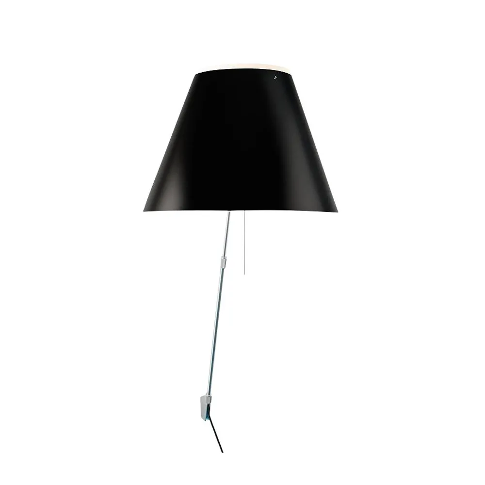 Candeeiro de parede Costanza D13 a.i.f, liquorice Luceplan