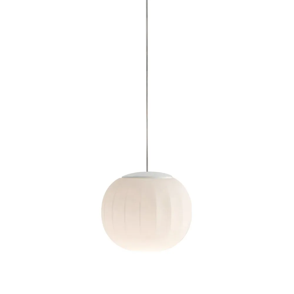 Candeeiro suspenso Lita, ø18 cm, branco Luceplan