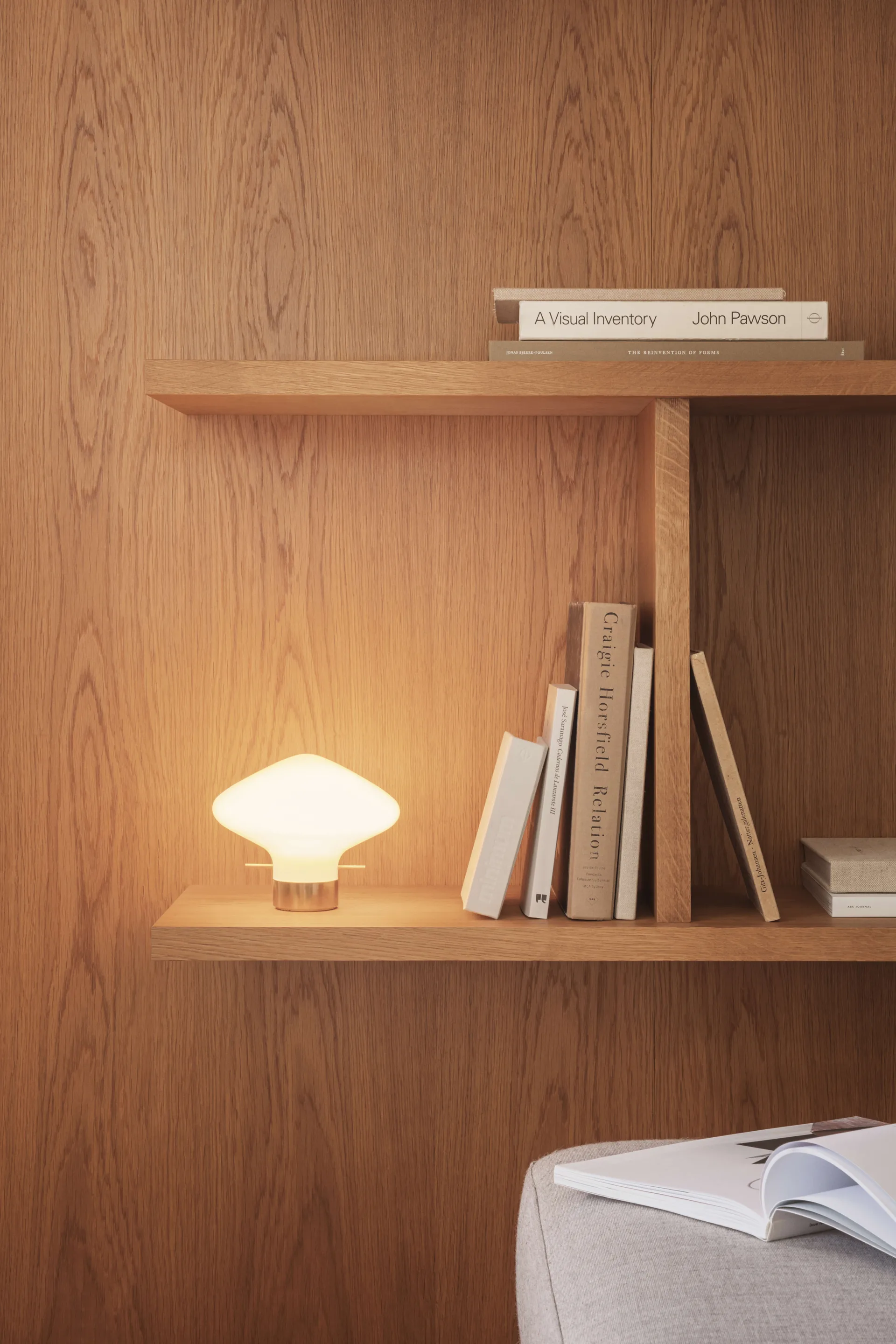 Candeeiro de mesa Repose 175, Brass LYFA