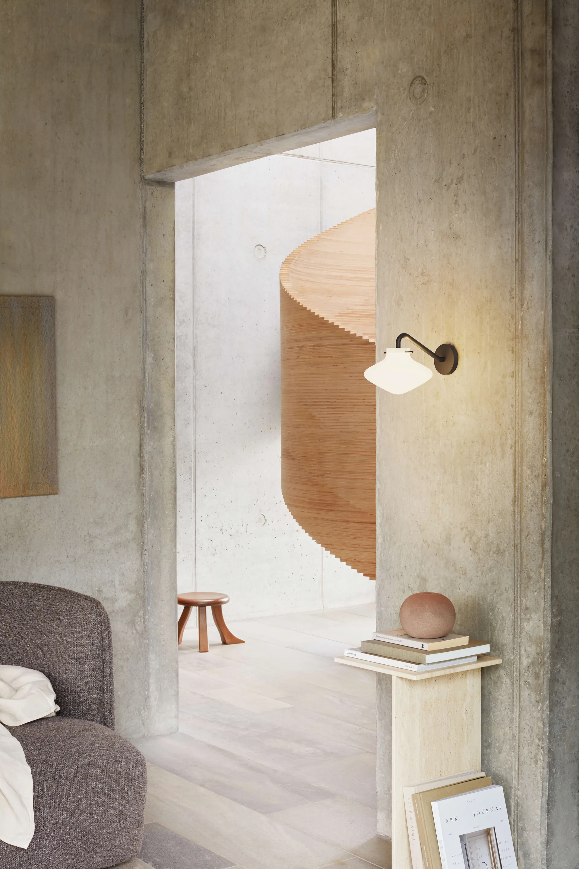 Candeeiro de parede Repose 175, Black LYFA