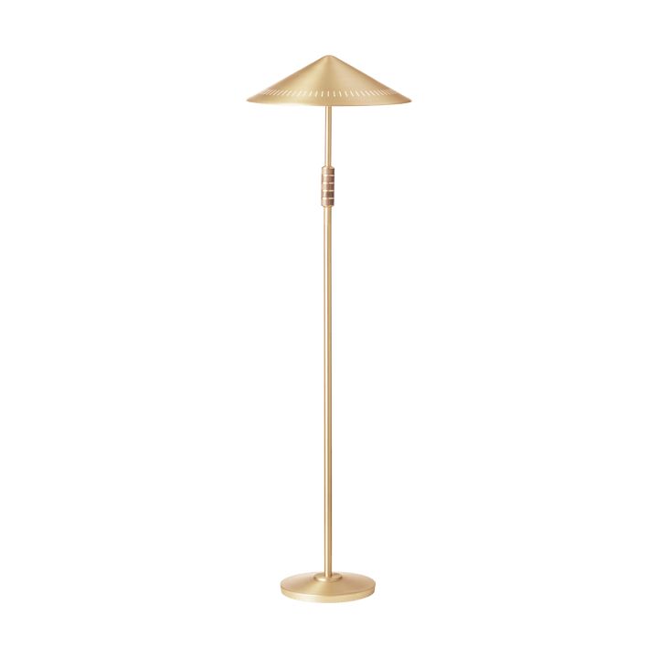 Candeeiro de pé Governor 405 - Brass-walnut - LYFA