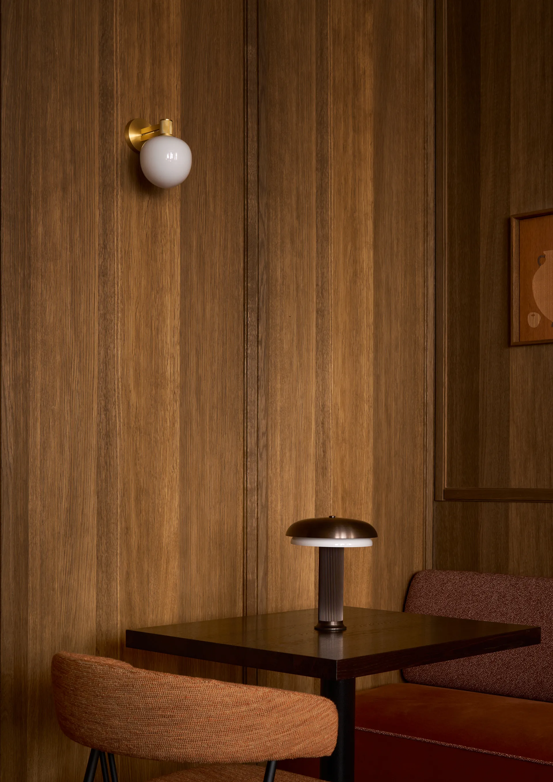 Noote candeeiro de mesa portátil, Bronze LYFA