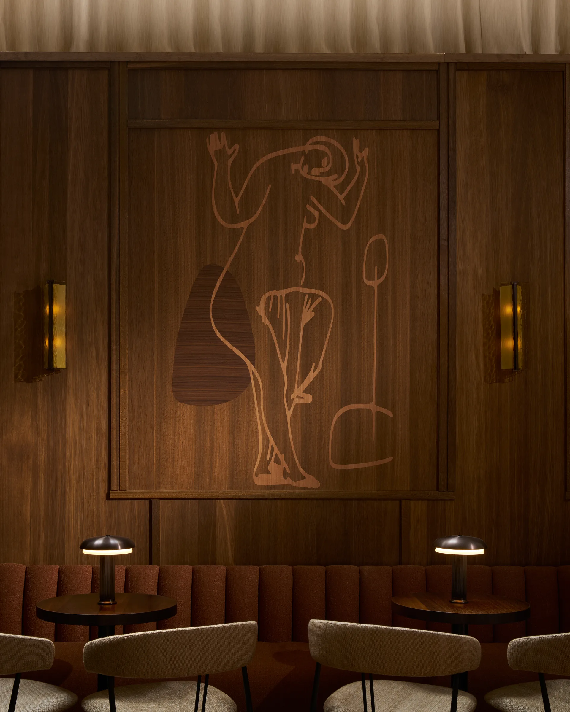 Noote candeeiro de mesa portátil, Bronze LYFA